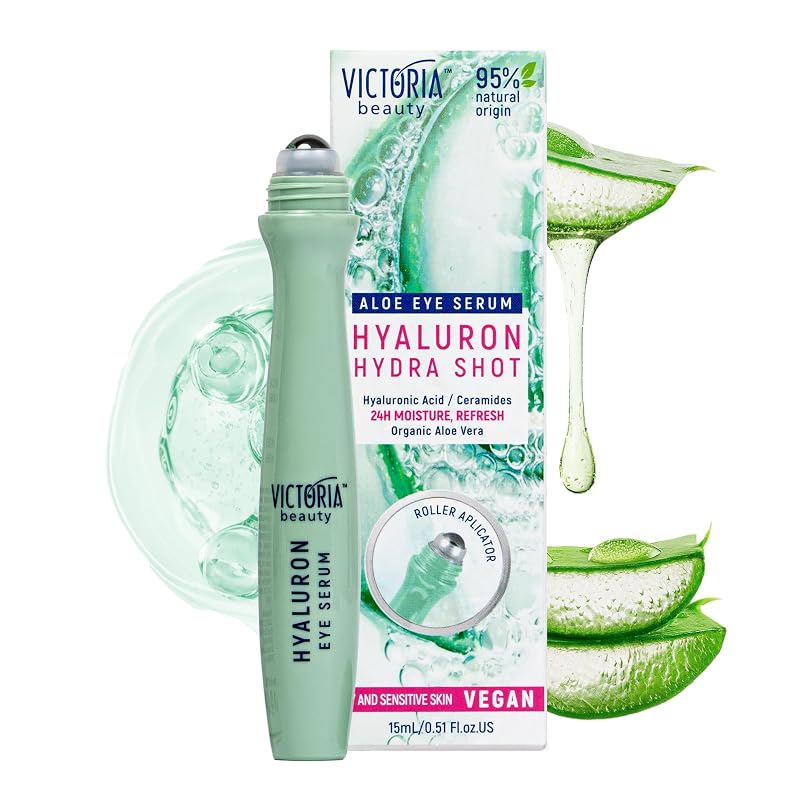 Victoria Beauty Sérum para a Região dos Olhos com Aplicador Roll-On e Ácido Hialurônico