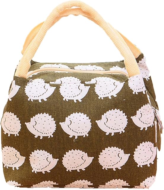 Lalang Thermal Insulated Lunch Bag Women Lunch Box Tote Cooler Bag (Hedgehog)
