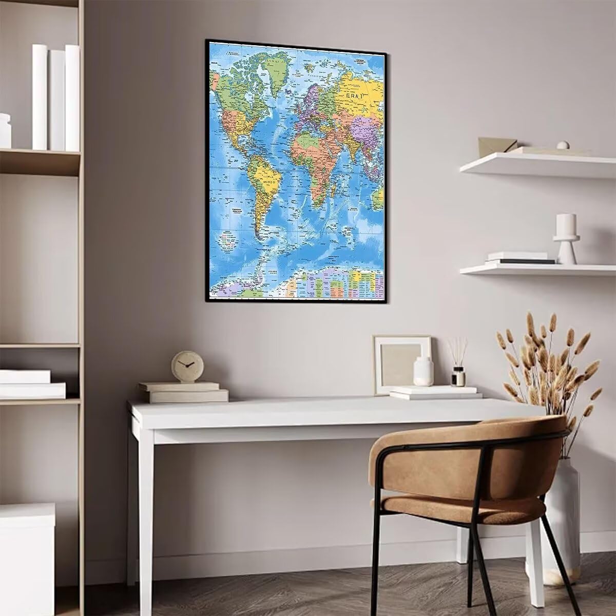 5D Diamond Painting Mapa świata, niebieski diament malarstwo dla dorosłych, DIY diamentowe malowanie DIY Dorośli Kryształ Ścieg krzyżykowy do dekoracji ścian domu, prezenty dla kobiet 100x135cm