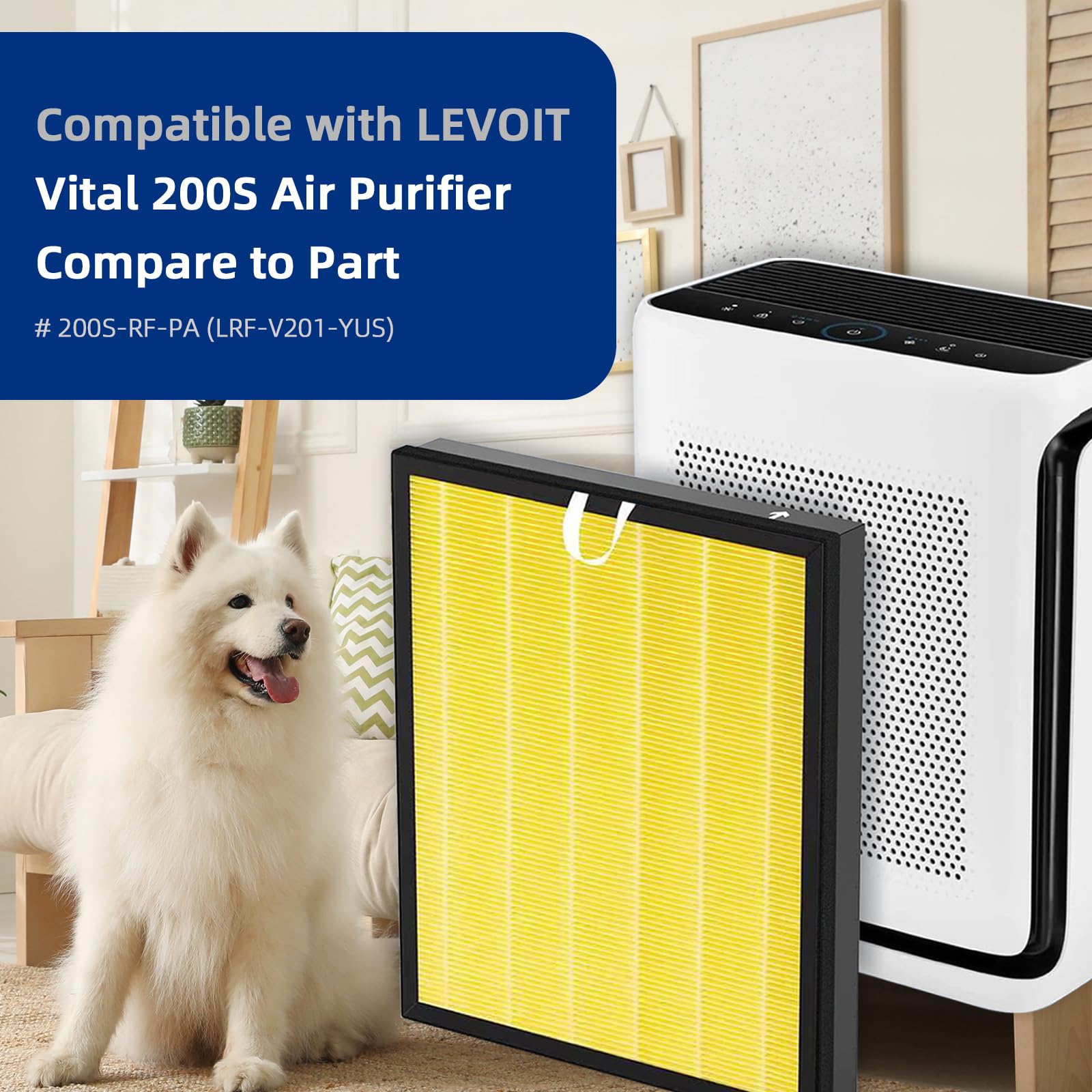 Amazon.co.jp: Vital 200S ペットフィルター 交換用 LEVOIT Vital 200S