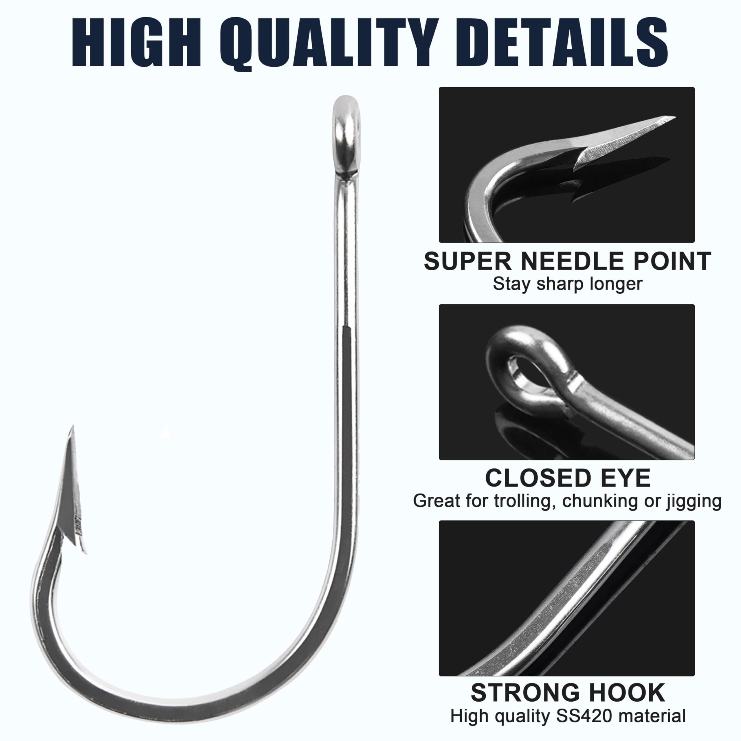 cheap shark fishing hooks Epic Hook | Circle | 16/0 to 20/0 and Heavy Wire Fish Hook Big Lucky Joes