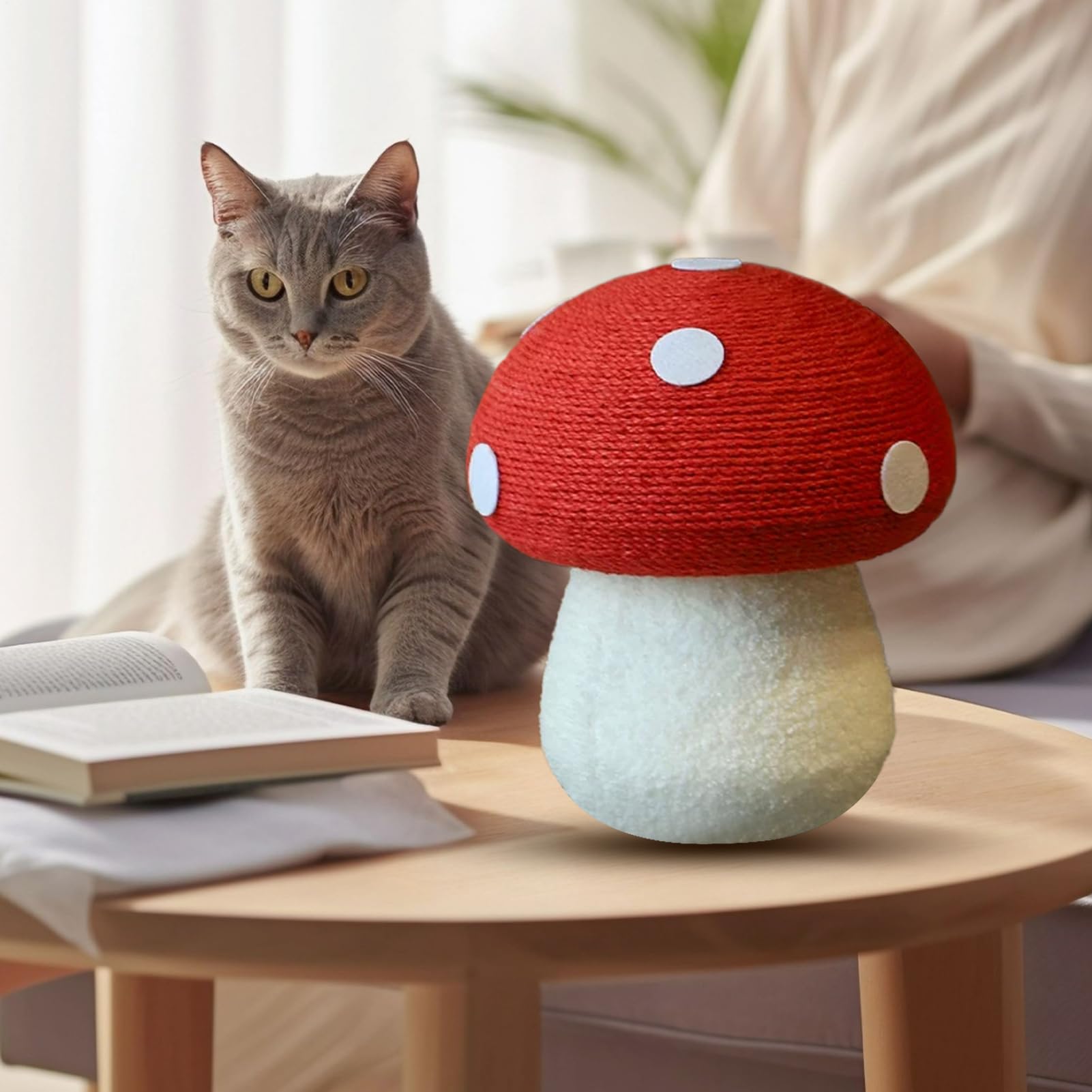 Vvikizy Griffoir Pour Chat En Forme De Champignon Tapis à Gratter En