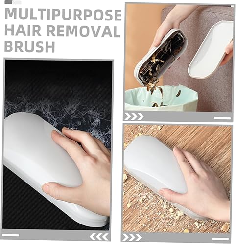 Miniatura 10 de Paquete de 2 barredoras de migas de mano, cepillo ergonómico para limpieza de mesa, sofá, suelo y cama, material ABS multifuncional, 7.87 x 3.26 x