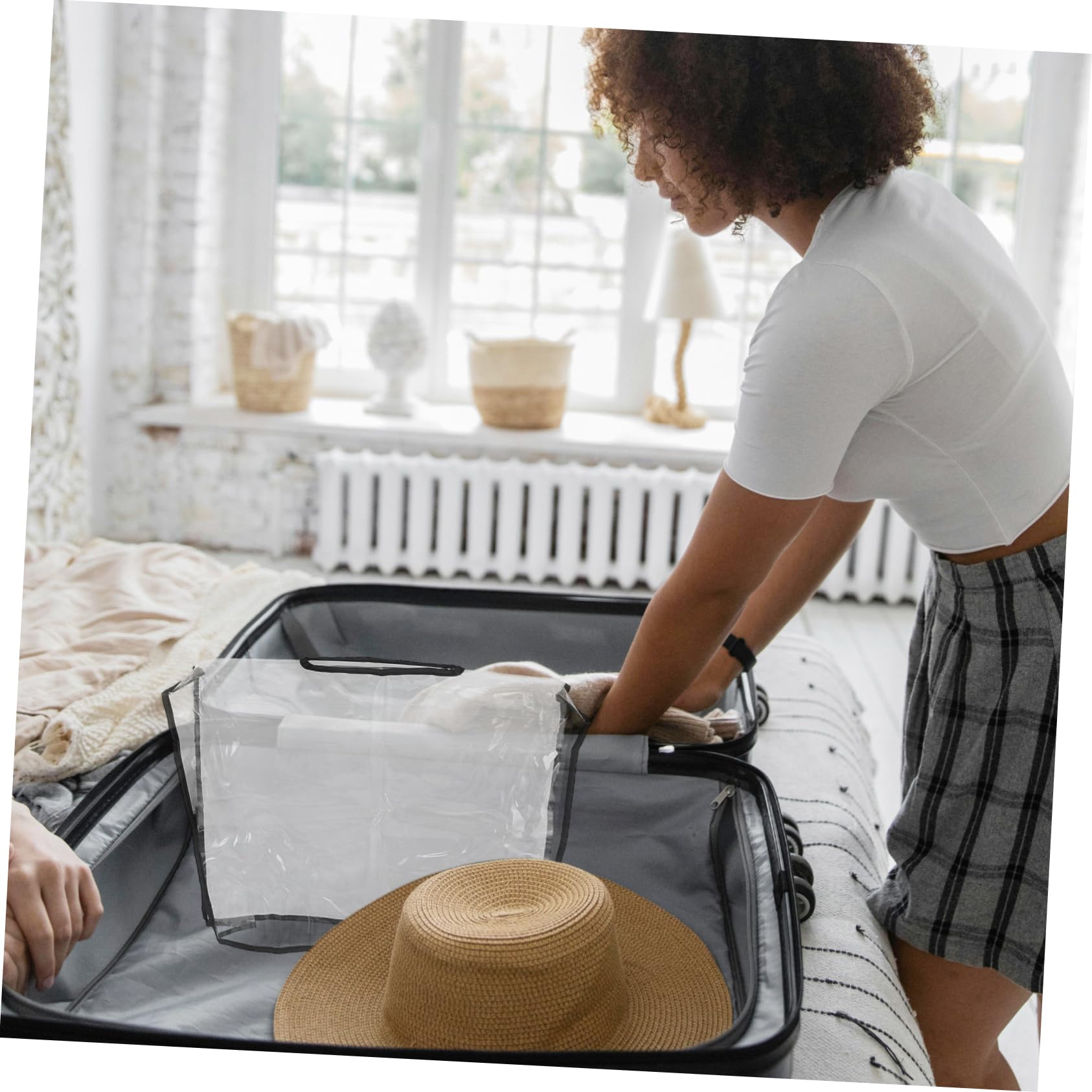 BESPORTBLE Impermeabile da Borsetta Trasparente Tuta Antipioggia Cerata Antipioggia Copri Borsa Impermeabile Antipioggia per Borsa Impermeabile Tote Fornitura di Borsa PVC