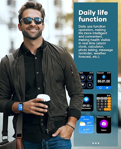 Miniatura 7 de 2024 Smart Watch, 1.91" HD Smartwatch for Men Women, IP67 Swimming Waterproof Fitness Tracker, Infrared True Blood Oxygen Monitor, with Heart Rate,