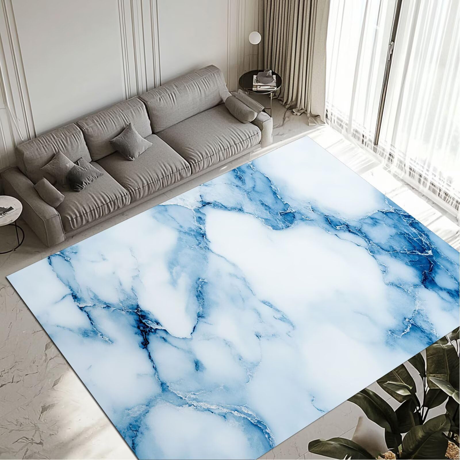 Tapis Stone imperméable et antidérapant pour salon et cuisine