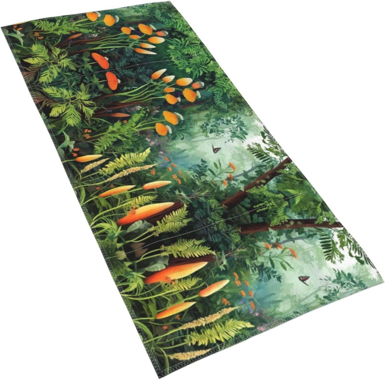 Flower Leaf Print Hand Towels for Kitchen, Decorative Bathroom Towels Decor Farmhouse Cute for Men Women Gifts