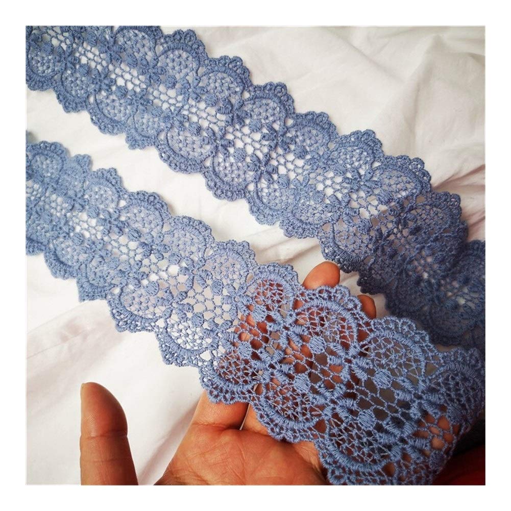 Jacky'sJacky's 5 Meters/each Batch Of 6 Cm Wide Edge Blue Clothes Lace Accessories