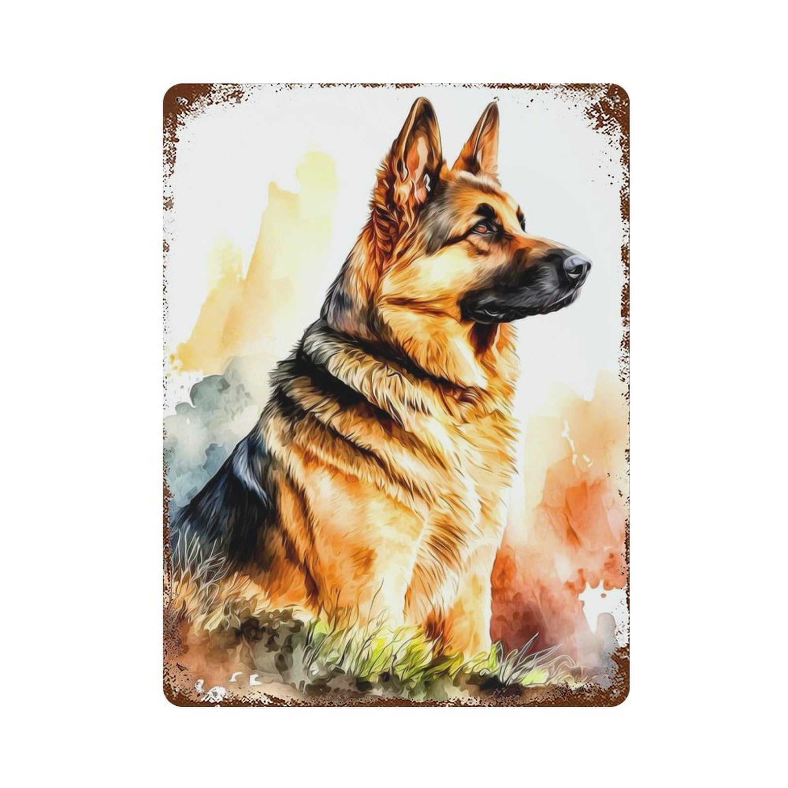 Shepherd Retro Metal Sign 15.7"x11.8", Shabby Chic Decor for Garage, Pub Or Kitchen