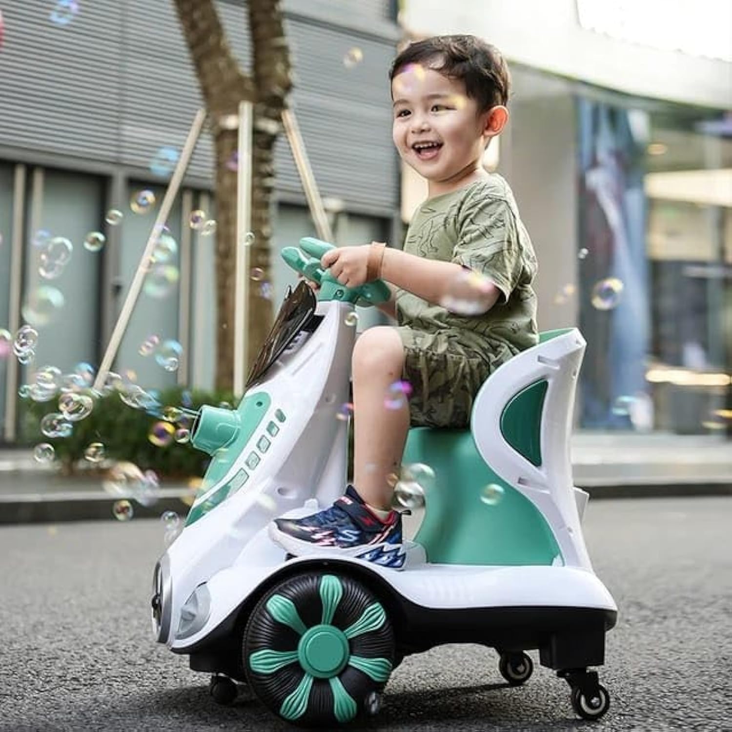 Kids Electric Car Ride Baby Bubble Car 360 Degree Rotation Children Indoor Ride on Bumper Car for Kids