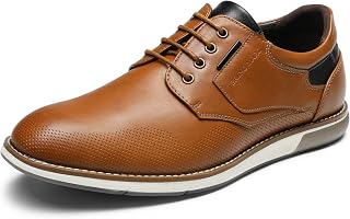 Bruno Marc Men's Casual Dress Oxfords - Comfortable Business Formal Derby Sneakers with Breathable Perforations