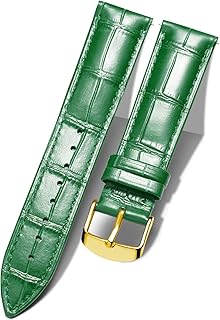 BINLUN Leather Watch Band Genuine Calfskin Replacement Watch Strap Quick Release Crocodile Pattern 10 Colors 13 Sizes for Men Women(12mm,14mm,16mm,17mm,18mm,19mm,20mm,21mm,22mm,23mm,24mm)