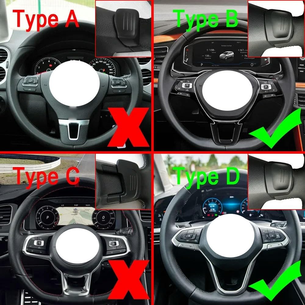 Alluminio Paletta del Cambio al Volante per Golf 7 Golf 7.5 MK7 Golf 8 MK8 Polo MK6 Touareg GTI R-Line Passat B8 Adesivi per Estensione del Cambio al Volante Dell'auto Decorazione