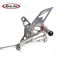 Vista 4 de Arashi (Versión 2.0) Estriberas traseras ajustables para SUZUKI SV650 SV650S SV650X 2016-2023 Accesorios de motocicleta Estriberas reposapiés juego