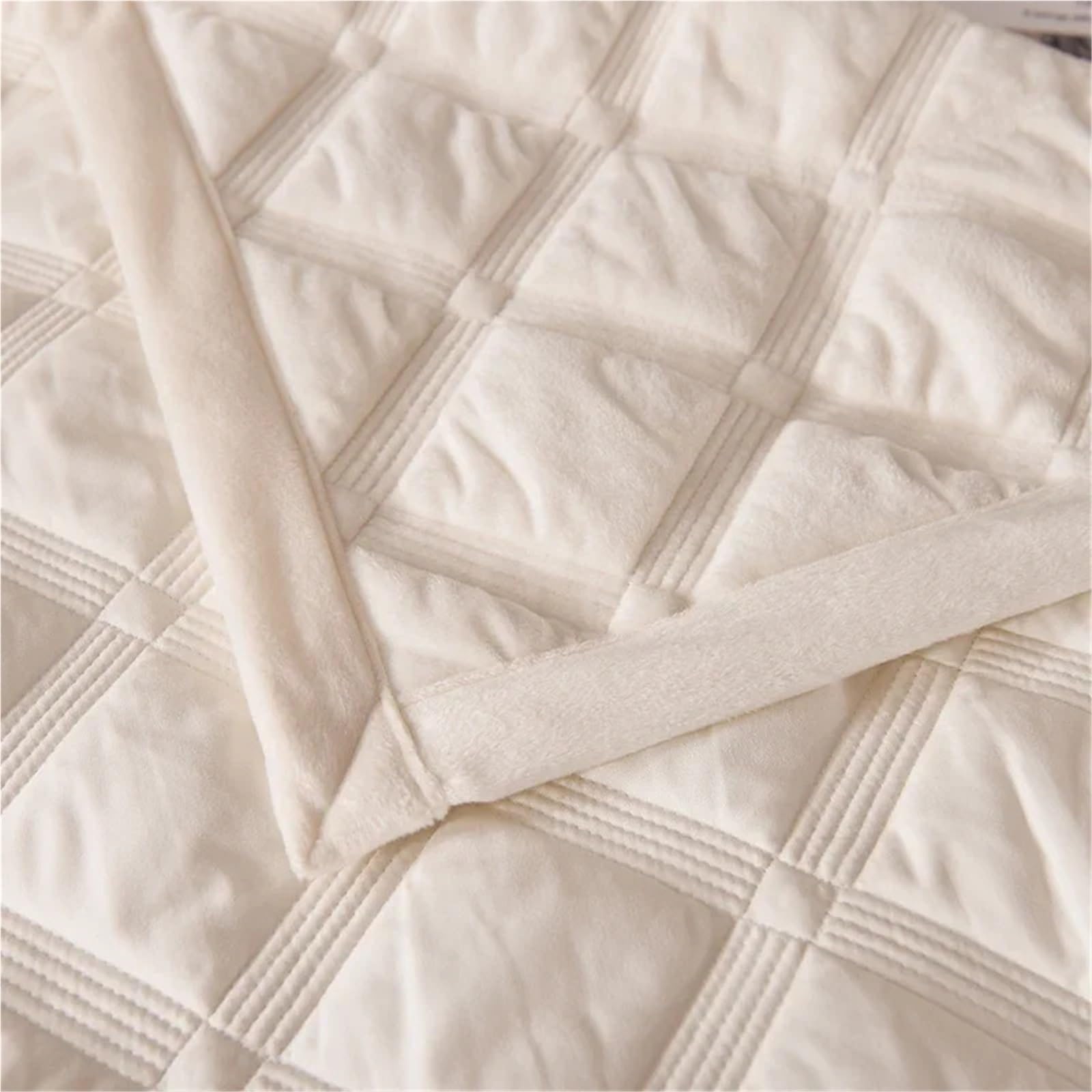 Colchas Acolchadas Colcha gruesa de invierno for cama, manta a cuadros, funda for colchón, colcha, colchas de lino for cama doble Ligera Colcha Cubrecama De Microfibra(DARK GRAY,3pcs 240x260cm)