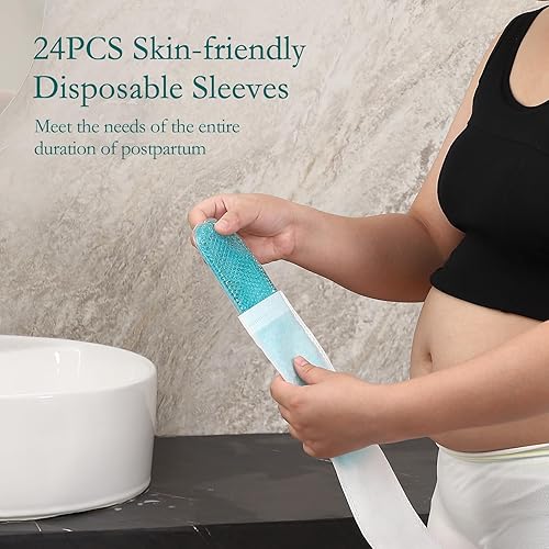 Miniatura 7 de GROWNSY Spray de enfriamiento perineal de 3.4 fl oz y almohadillas esenciales posparto de calefacción y enfriamiento