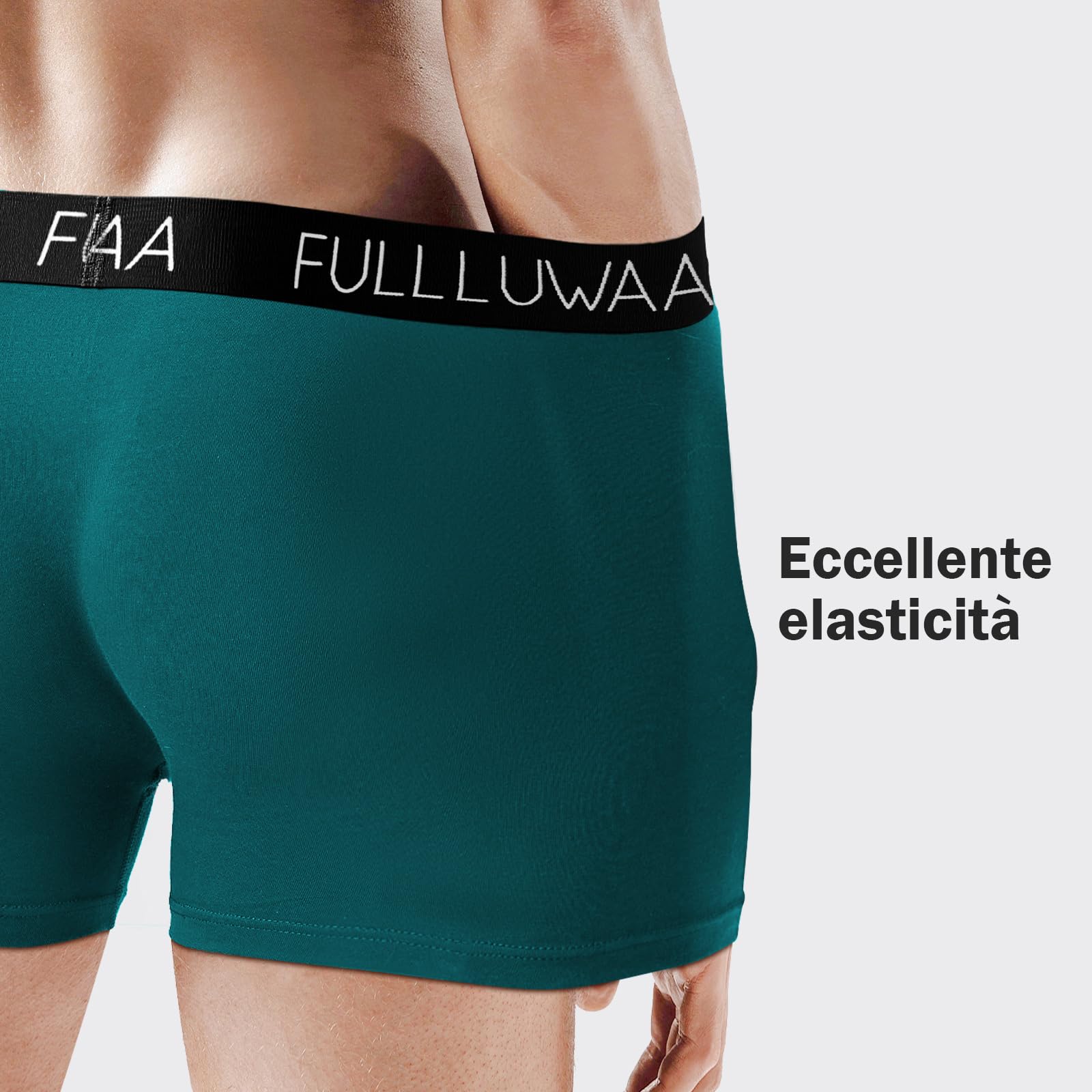 Fullluwaa Boxer Uomo (Pacco da 8) Mutande Uomo Cotone, Aderenti e Confortevoli, Elasticizzato