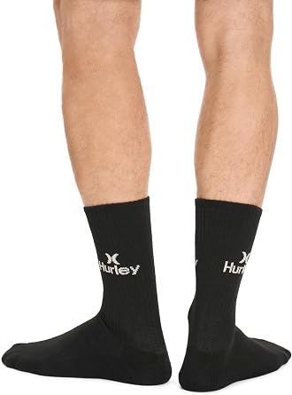 Hurley Men's 8 Pack Sport Cushioned Crew Socks