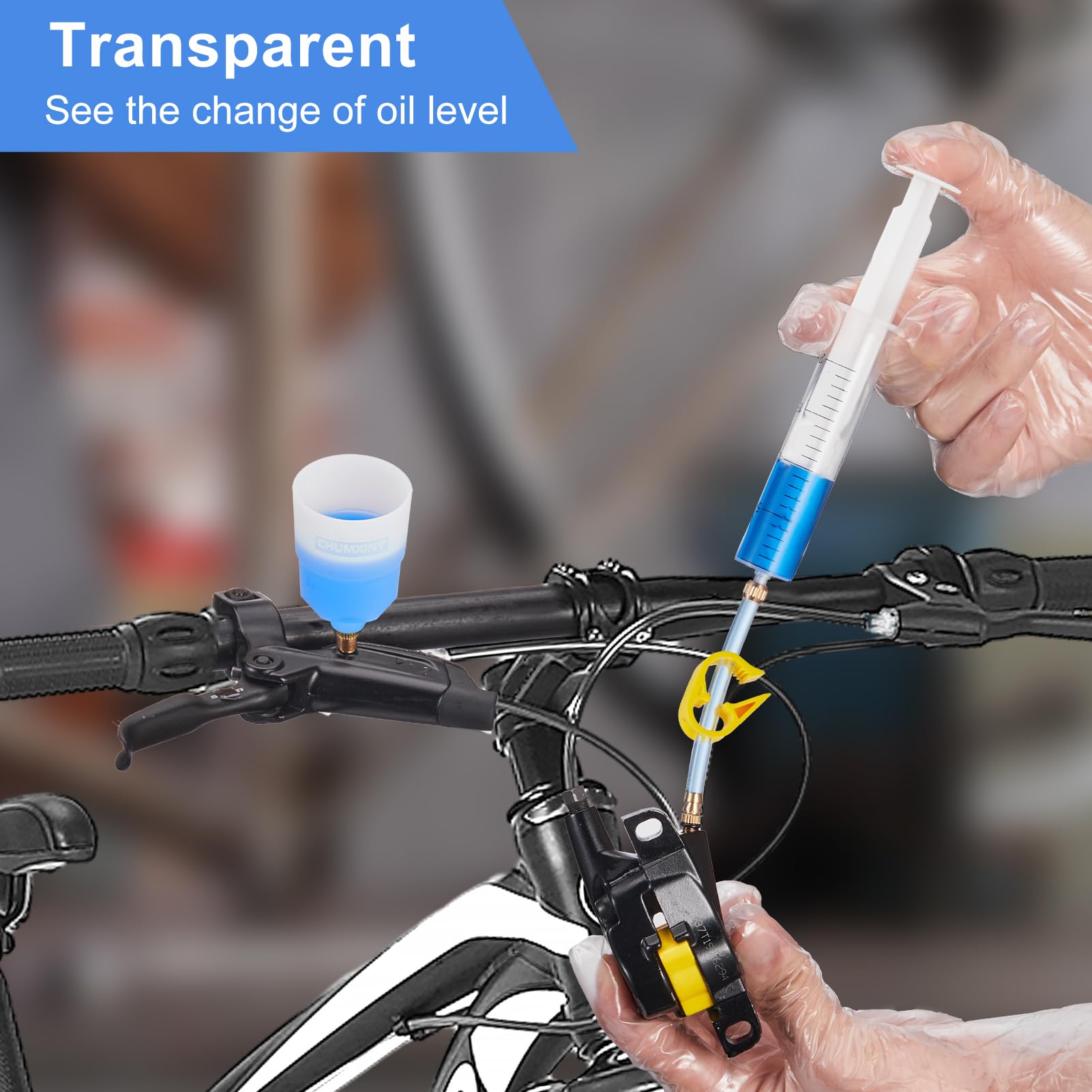 CHUMXINY Kit Spurgo Freni per MAGURA Freni a Disco Idraulici Di Serie, Compreso il Liquido per Freni Minerale ad Alte Prestazioni (120 ml)