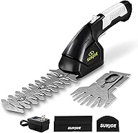 Sun Joe HJ604C 7.2V Cordless 2-in-1 Grass Shears & Hedge Trimmer - Lightweight Battery Lawn Tool w/Charger