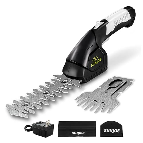 Sun Joe HJ604C Cordless Grass Shears and Hedge Trimmer, 2-in-1