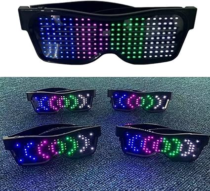 Amazon Co Jp Yami Ledメガネ Ledサングラス ブルートゥース ハロウィン 面白メガネ プレゼント パーティー 子供 仮装 パーティーグッズ 光る かっこいい おもしろい おもちゃ