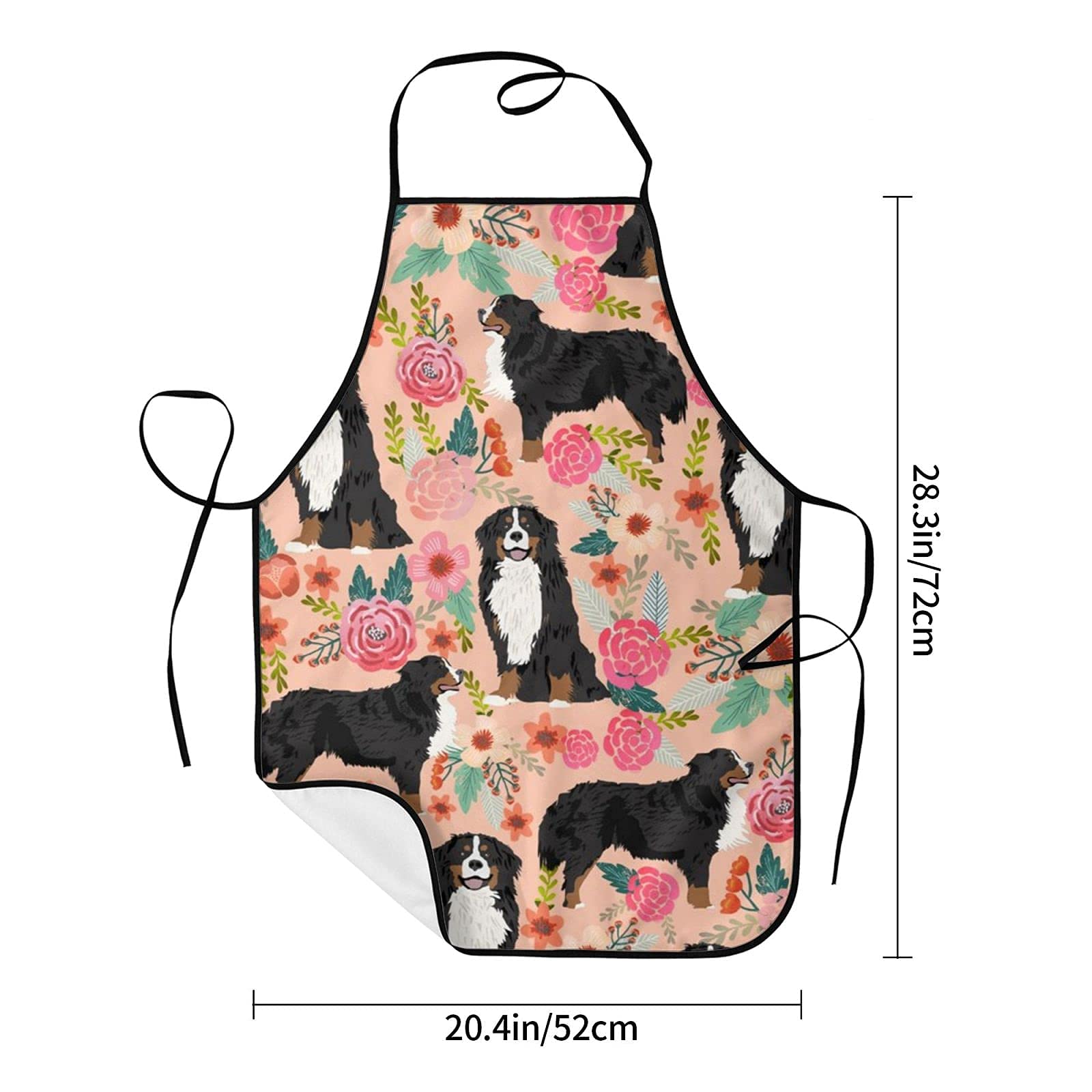 Grembiule Da Cucina Impermeabile Con Tasche - Cane Da Montagna Del Bernese - Taglia Unica Regolabile, Per Uomo E Donna, In Tessuto Oxford, Protezione Da Sporco E Olio - 4