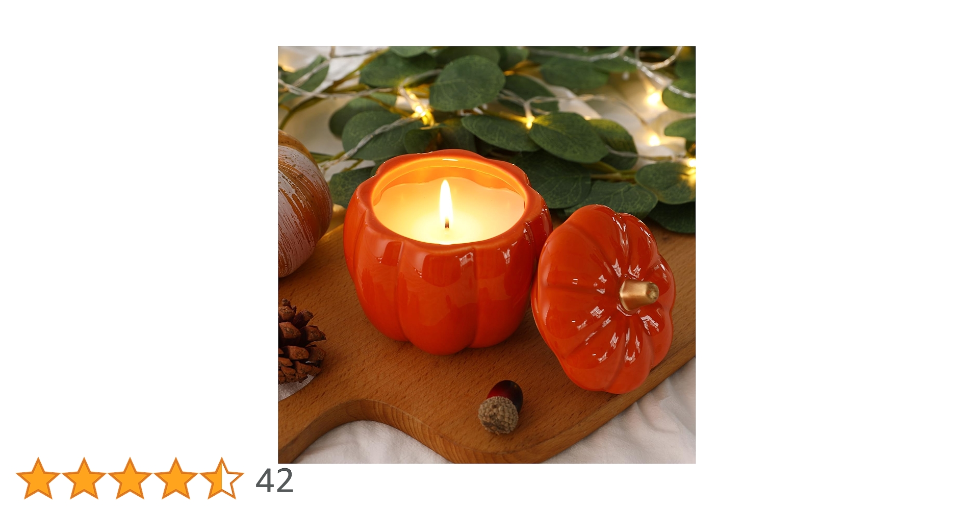 Amazon.co.jp: 秋の装飾-セラミックパンプキンジャー付き秋の