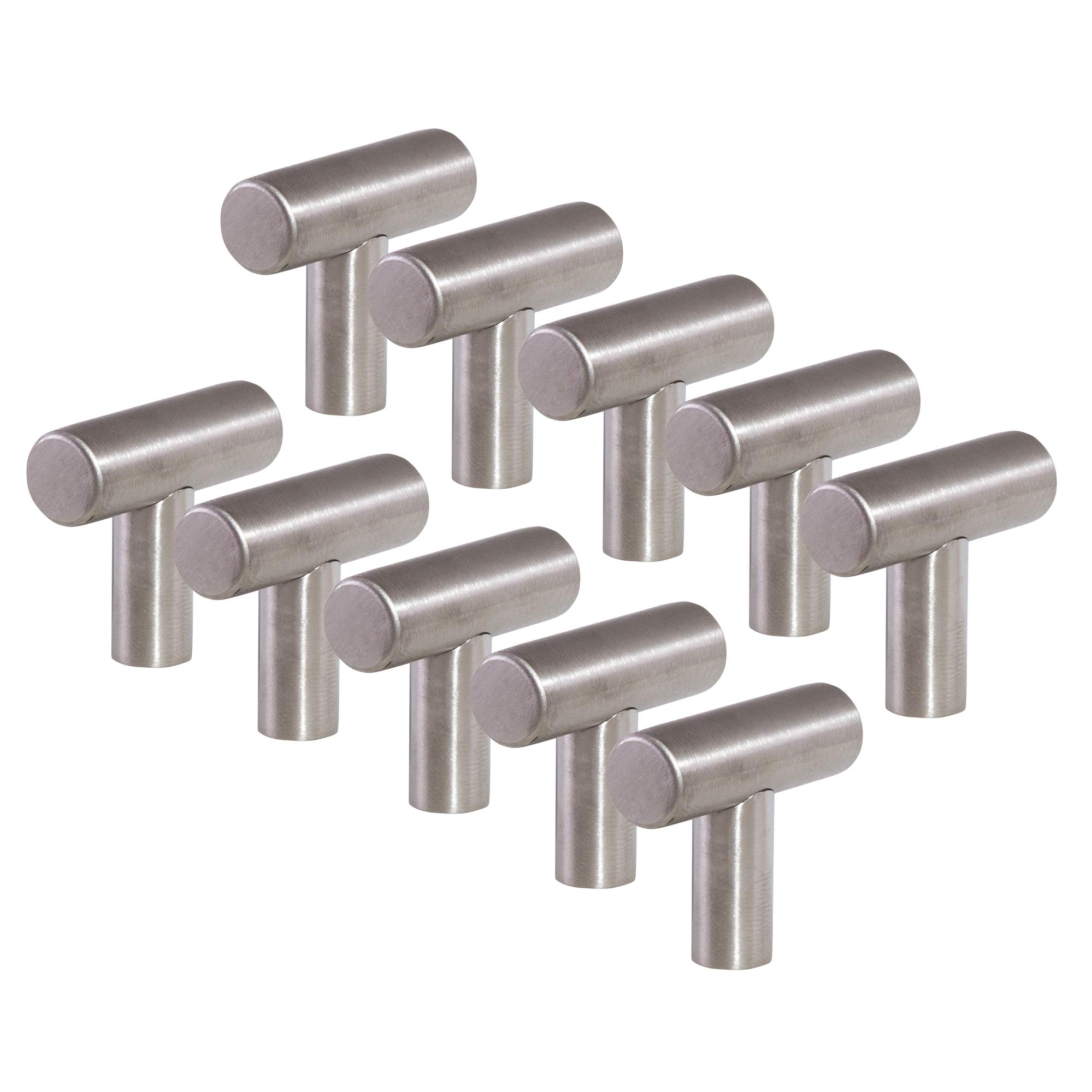 Boutons en T Design House 182642 en acier inoxydable pour remplacer les poignées usées
