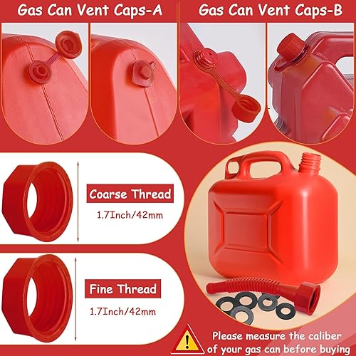 Miniatura 3 de BBTO Kit de 12 boquillas de repuesto para latas de gas con tapas de collar de tornillo, tapón de junta y 2 tipos de boquillas flexibles para latas