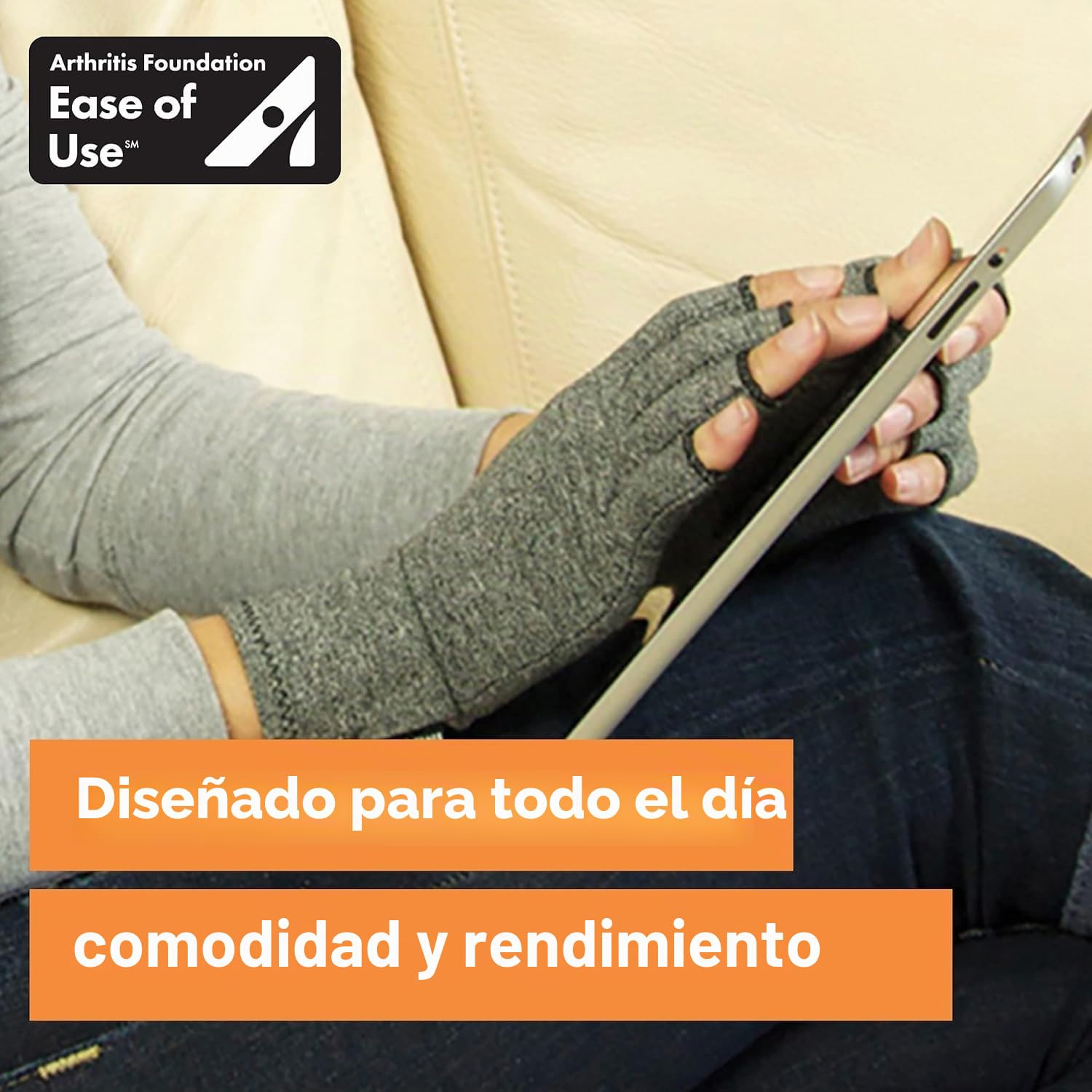 Brownmed IMAK - Guantes para artritis activa, talla mediana