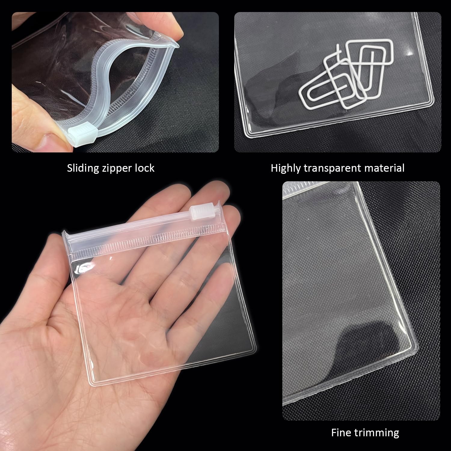 Adesivi Zip Per Confetti Sacchetti Plastica Richiudibili, Buste