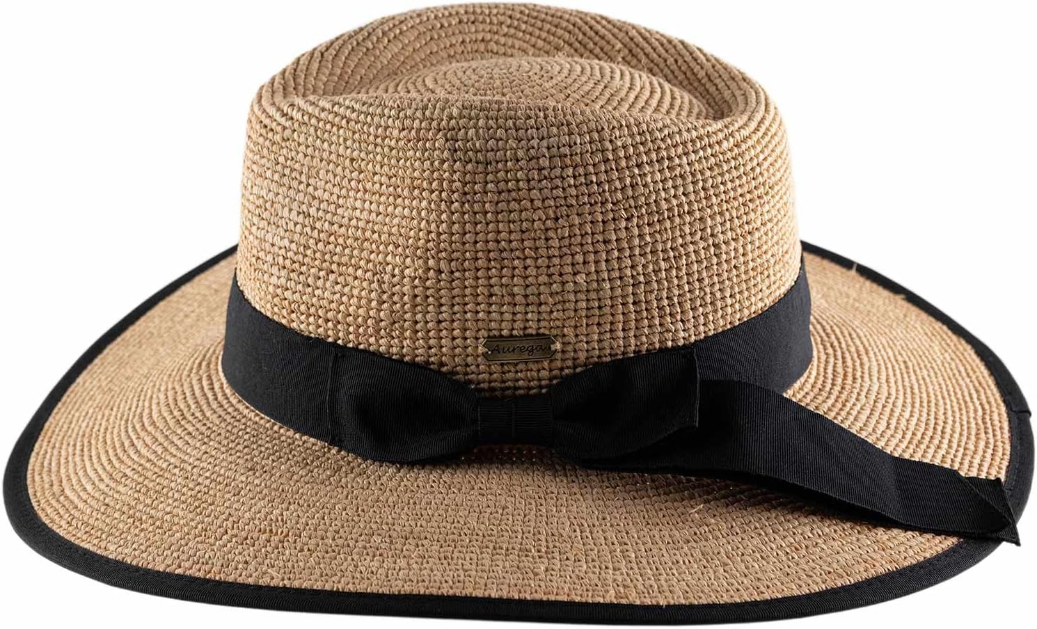 Women's Diana Raphia Crochet Fino Fedora Hat Packable