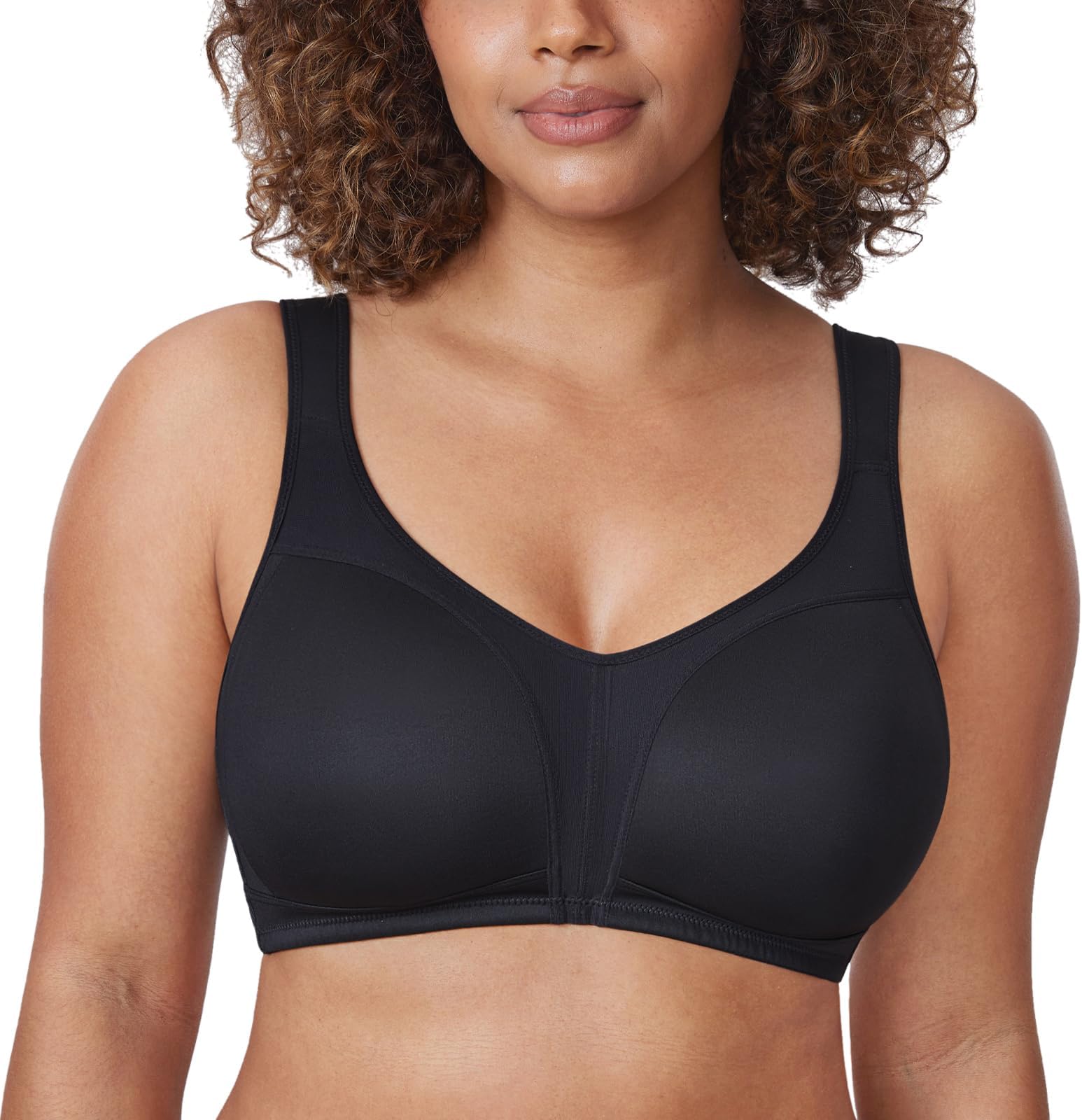 Women's Minimizer Bras Full Coverage No Underwire Plus Size Comfortable Wireless Unlined Bra