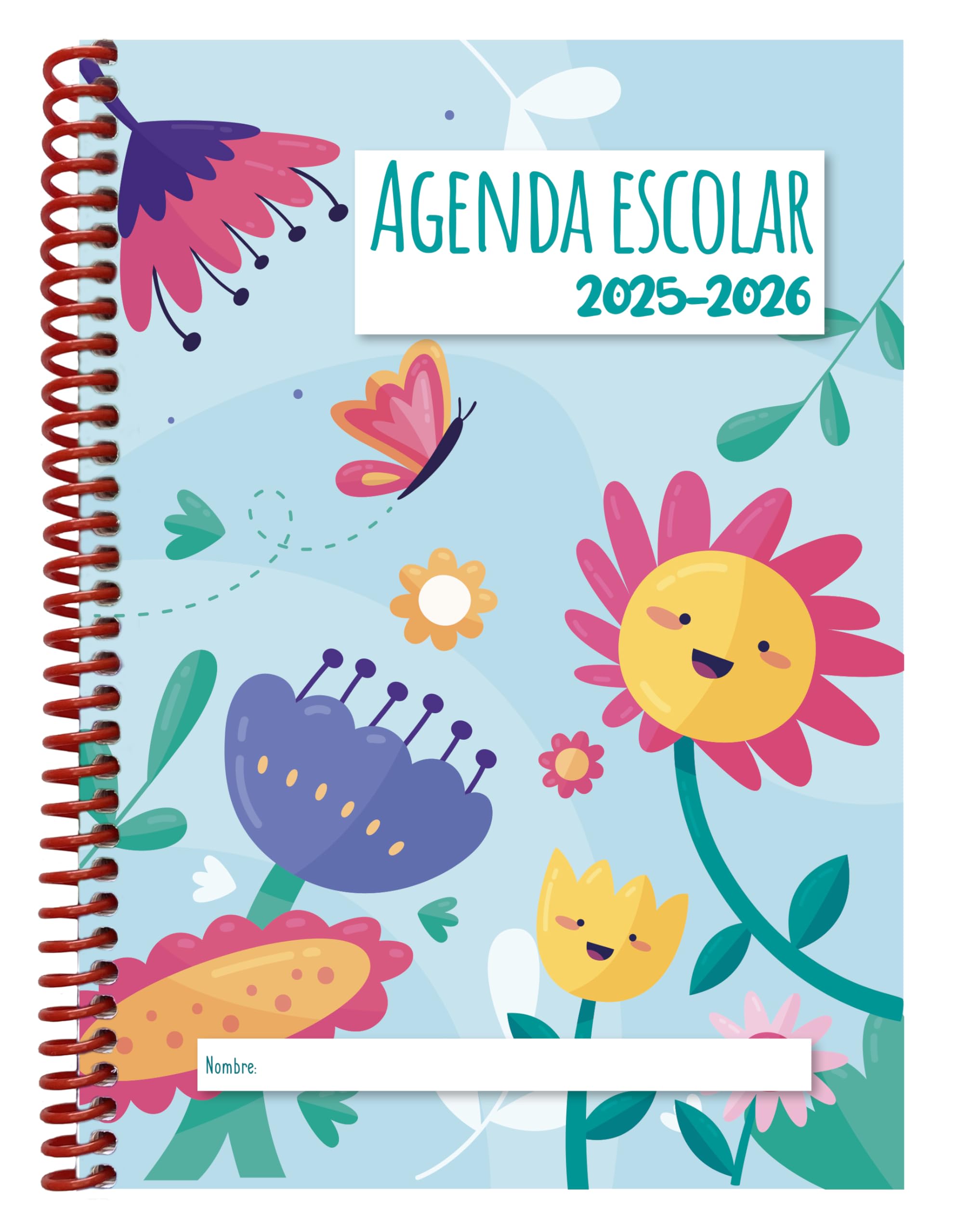 Sistema Organización Estudiantes Agenda Estudiantil 2025-2026 - Formato Grande 8.5x11 Pulgadas Matrix Planificador Academico Matriz