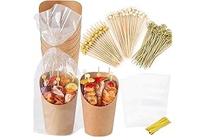 60-Count Individual 14 Oz Charcuterie Cups with Sticks for Effortless Charcuterie Presentations