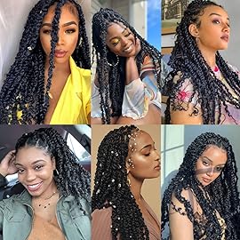 8 Packs Pre-Separated Springy Afro Twist Hair 12 Inch Pre-Fluffy Natural Curls are Perfect for Marley Crochet Hair Suitable for Black Women (1B/30/27, 12 Inch (Pack of 8))