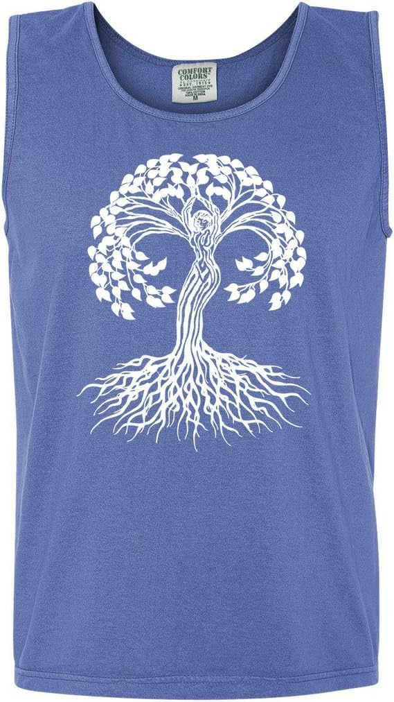 Yoga Clothing For You Mens Celtic Tree of Life Pigment Tank