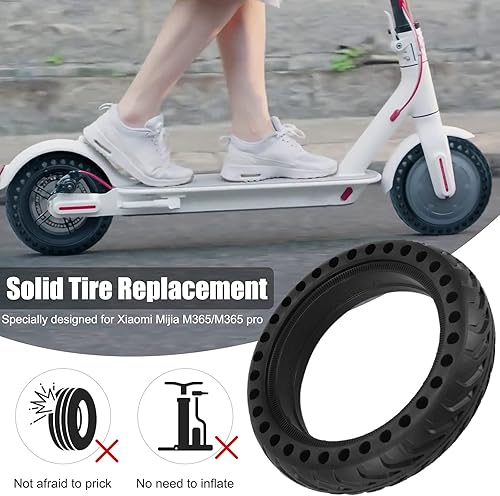 Miniatura 4 de Cooryda Neumático sólido para scooter eléctrico Xiaomi m365 Mijia Mi m365 progotrax gxl V2gotrax XR, ruedas de scooter eléctrico de 8.5 pulgadas de