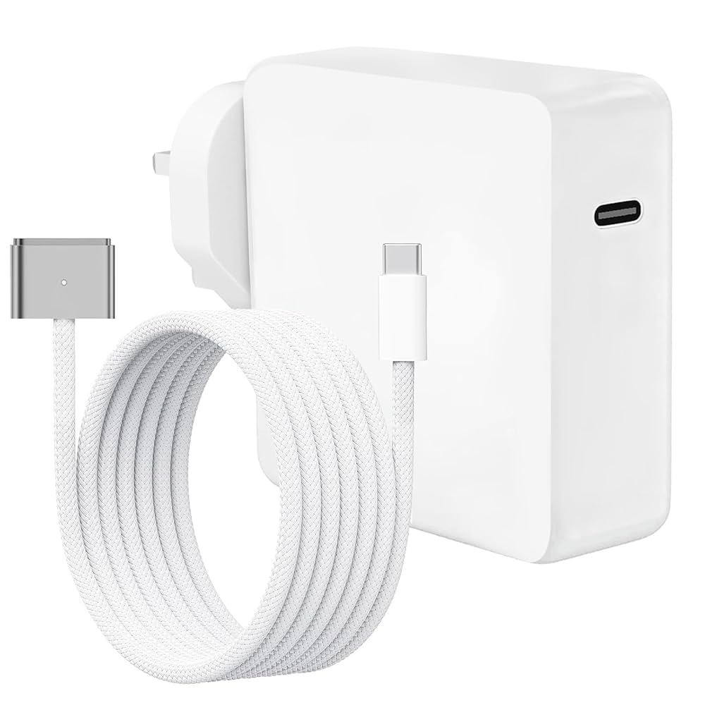 MacBook Pro Air Charger, 118W M3 M4 Mac Charger with 2.2M USB C to T Braided Cable, Compatible with MacBook Pro 14 16 M1 M...