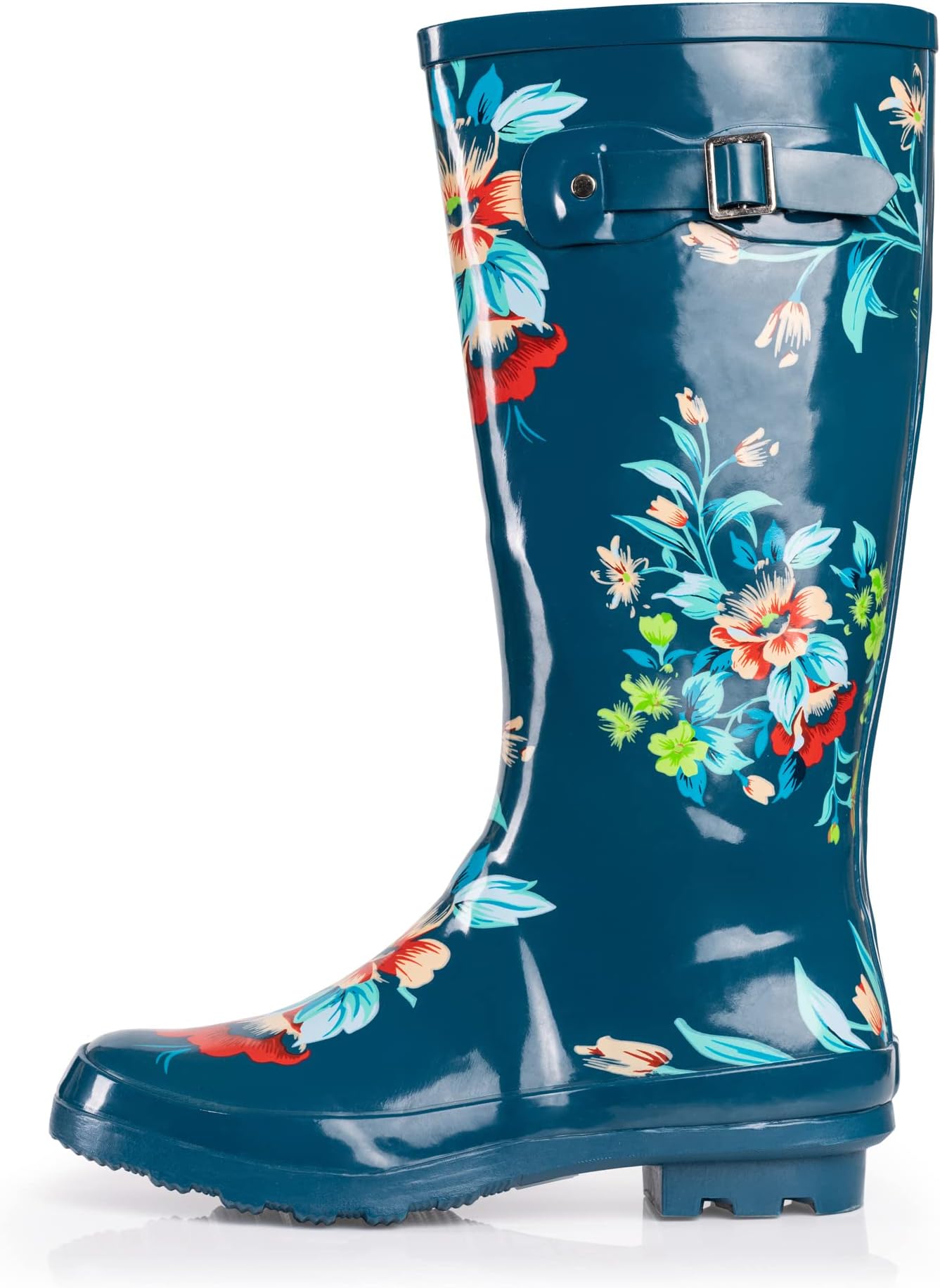 NORTY Waterproof Rain Boots for Women, Tall & High Calf, Slip-Resistant, Comfortable, Stylish, Multiple Colors & Sizes (6-11)