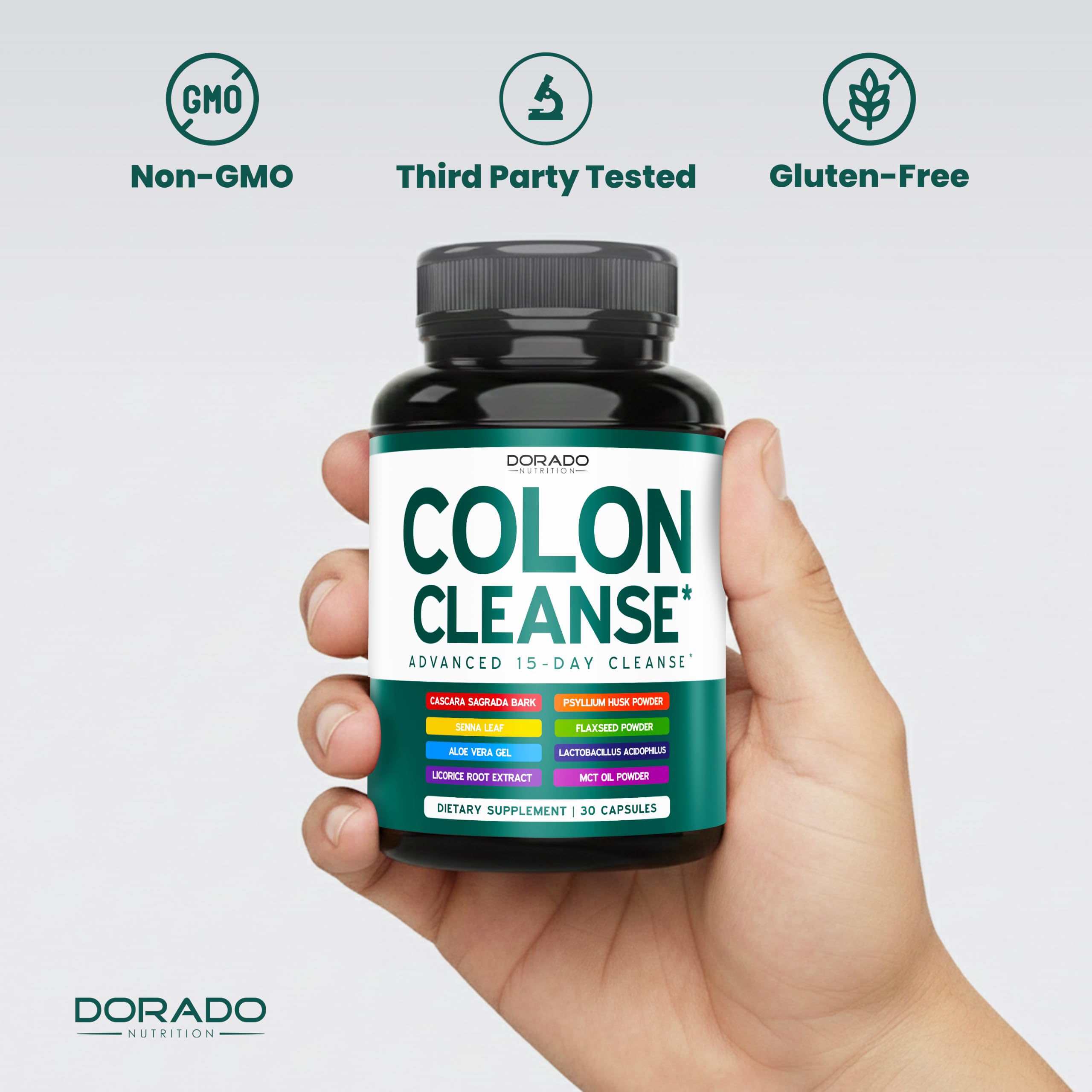 15 Day Colon Cleanse & Detox Pills, Bowel & Intestinal Cleanse, 30 Capsules — Amazon image 8