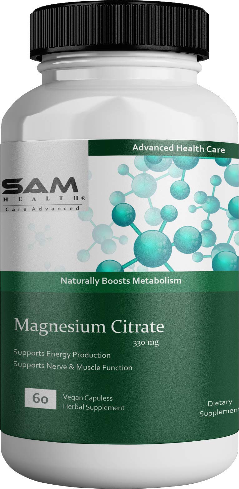 SAM HEALTHMagnesium Citrate 330mg - 60 Veg caps (B08THKQM8S) Amazon Price History, Amazon Price Tracker