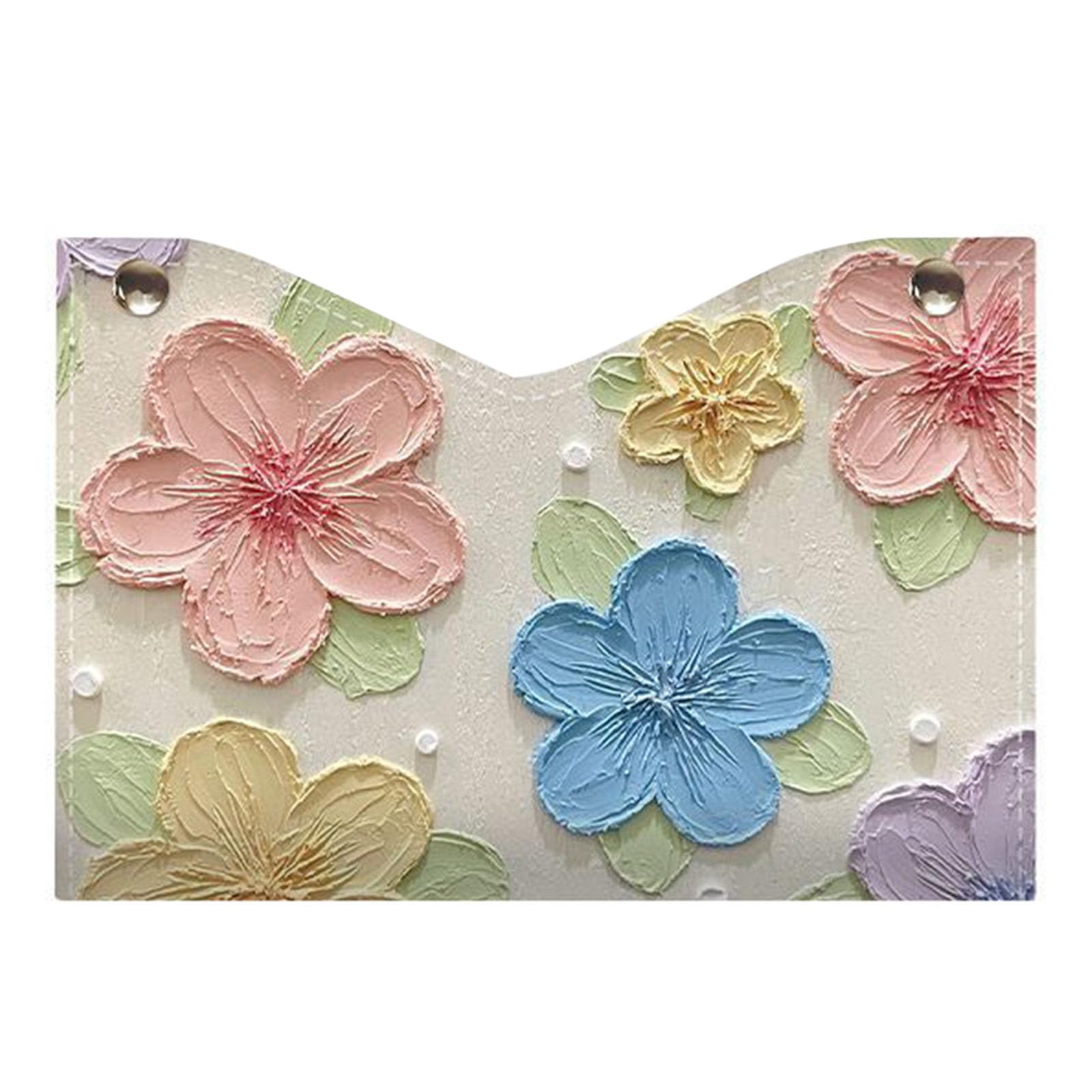 Oxxggkao Stylish Colorful Flower Leather Tissue Box Case Holder Great Housewarming and Holidays Box