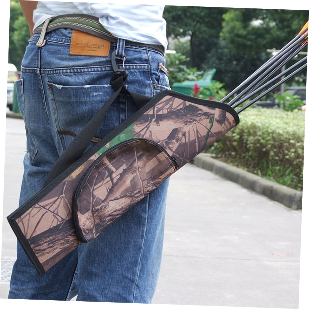 GANAZONO Accessory 2pcs Camouflage Arrow Waist Bag Oxford Fabric Water-Resistant for Outdoor Use
