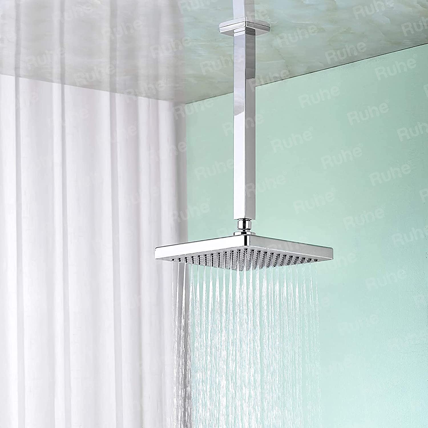 Ruhe Stainless Steel Shower Arm - Chrome Finish -2