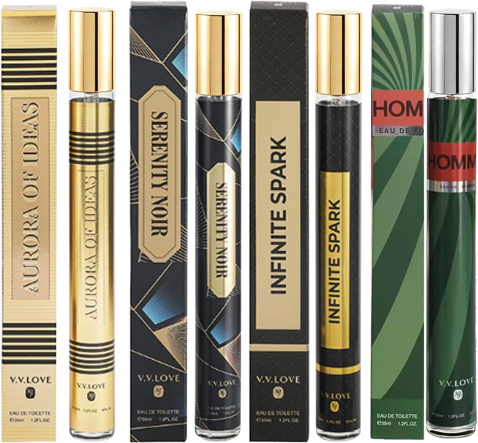 MZANK 4 Pack Cologne for Men(4x35ml),Perfume for Him,Valentines Day Gifts,Gifts for Husband,Gifts for Him,Eau de Toilette,Stocking Stuffers for Men,Travel Size Perfume,Natural Spray Long Lasting Gift