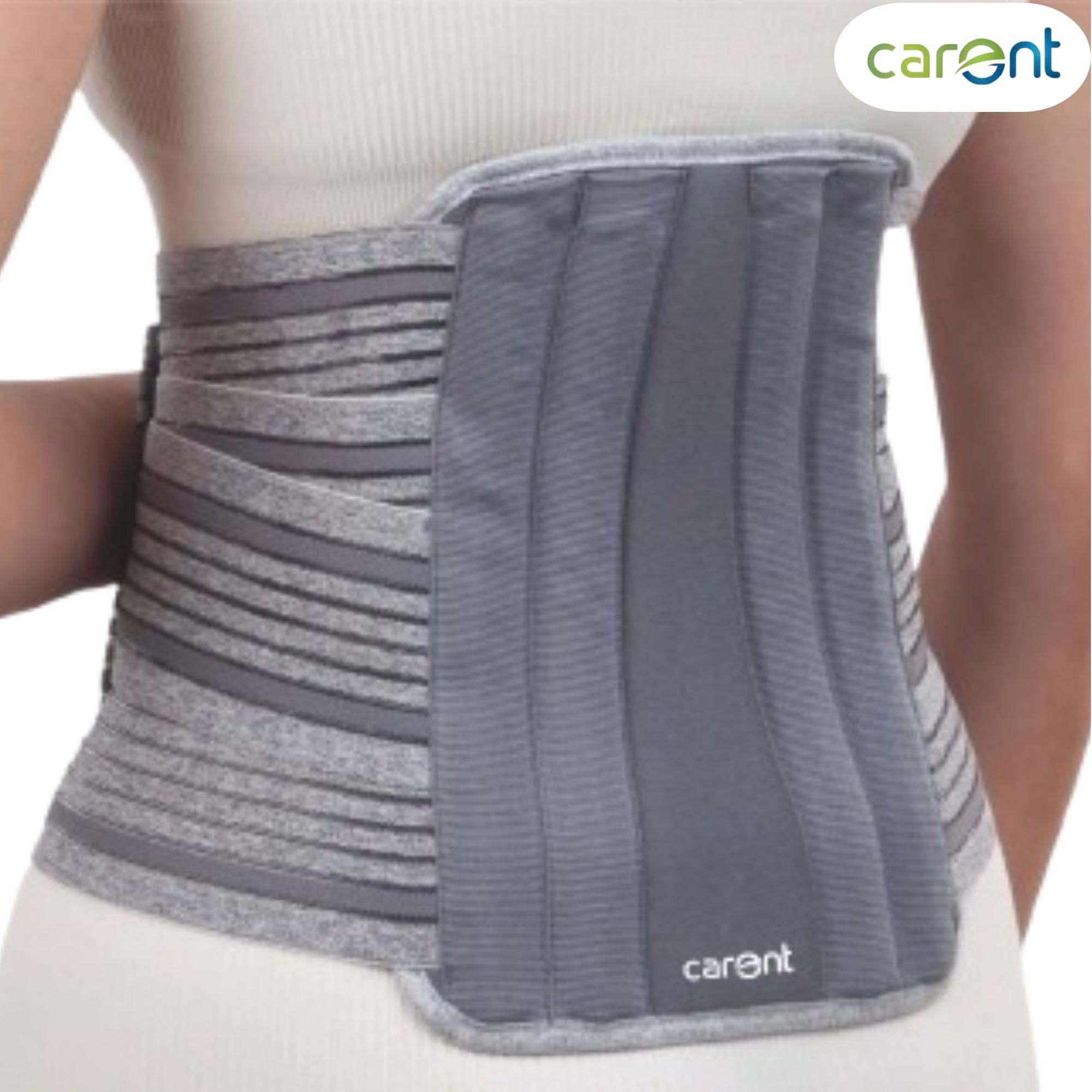 Carent Adjustable Contoured LS Belt β Lumbar and Sacral Support for Lower Back Pain Strain Injury Recovery and Posture Support (XL)