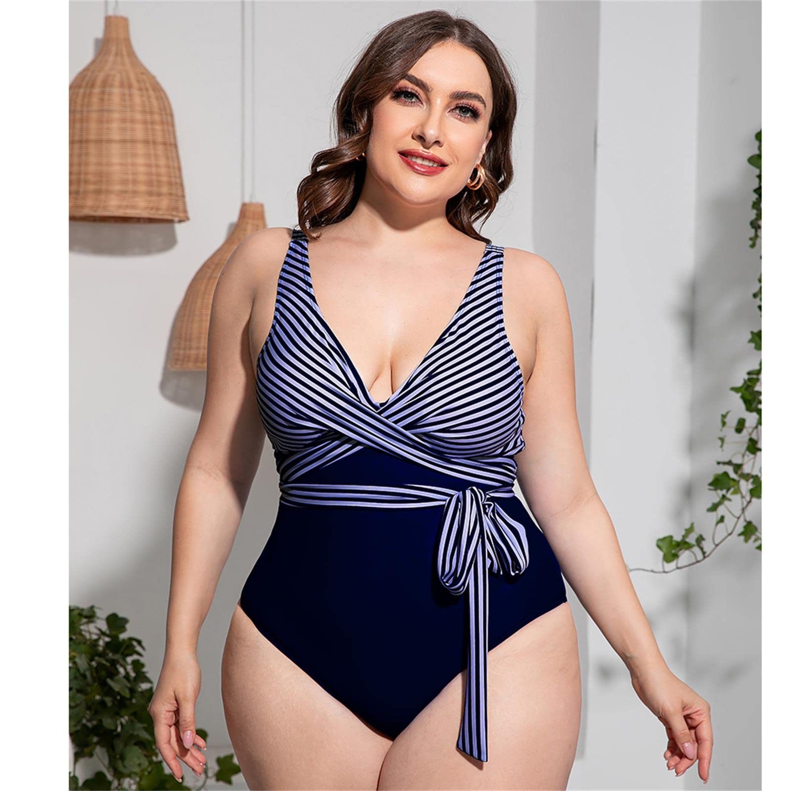 Mujer Traje de Baño de Una Pieza Traje De Bikini De Traje De Baño para Mujeres De Gran Tamaño