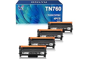 ONLYU TN760 Compatible Toner Cartridge (4-Pack)